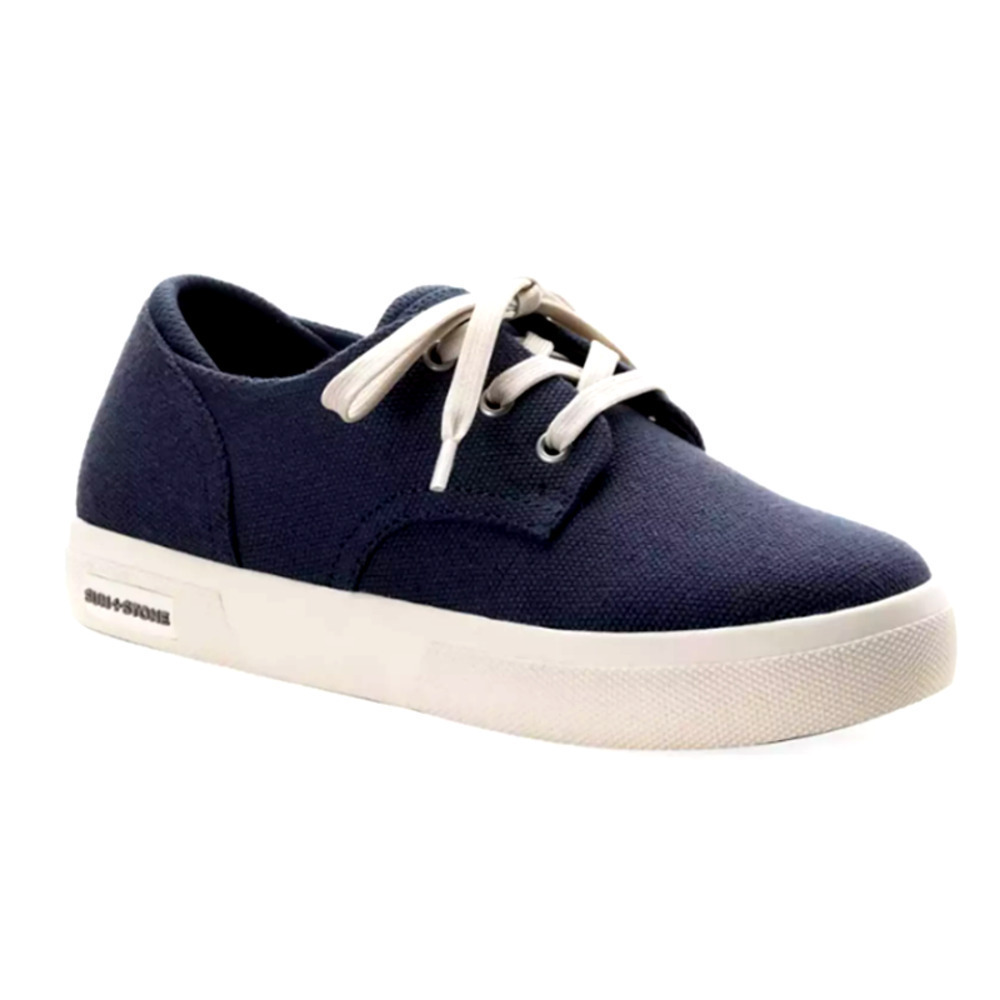 Sun + Stone Navy Cotton Canvas Sneakers Cushioned Casual Shoes Men's 8 M